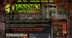 Desktop Screenshot of darksidehauntedestates.com